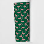 Flamingo in Santa Hat  |  Green